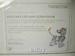 Swarovski Disney 2010 Lion King Series Complete 6 Piece Set + Lithograpgh Bnib