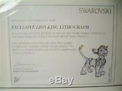 Swarovski Disney 2010 Lion King Series Complete 6 Piece Set + Lithograph Bnib