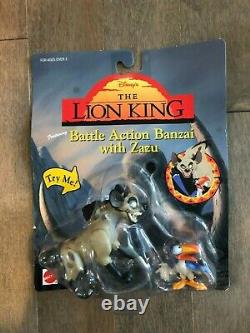 THE LION KING Fighting Action Figures Lot of 5 Disney Mattel NIP