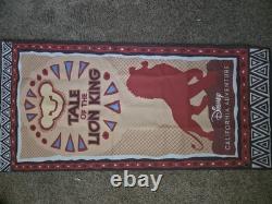 Tale of The Lion King Disneyland California Adventure RARE park Banner
