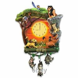 The Bradford Exchange Disney The Lion King Hakuna Matata Wall Clock with Music