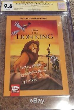 The Lion King #1 CGC 9.6 SS Signed Matthew Broderick w'Simba & Hakuna Matata