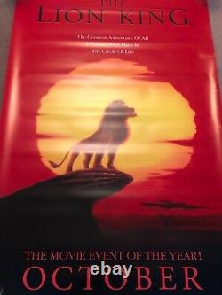 The Lion King 1994 Original Vinyl Cinema Banner Poster