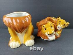 The Lion King Cookie Jar Simba and Mufasa Westland Disney Film Ceramic Container