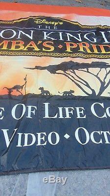 The Lion King Disney Simba's Pride Banner 10 Feet X 24 Feet Promotion Item Rare