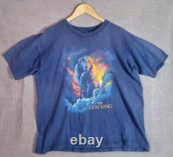 The Lion King RARE vintage 90s Disney Designs t-shirt Mufasa blue sz large