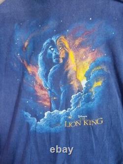 The Lion King RARE vintage 90s Disney Designs t-shirt Mufasa blue sz large