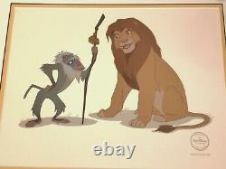 The Lion King Sericel Cel Limited Edition 5000 Walt Disney Rafiki and Simba COA