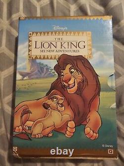 The Lion King-Six New Adventures 1994 Hardback Book Box Set Grolier Rare