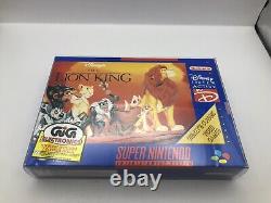 The Lion King Super Nintendo Snes WithManual Rare Blue Classic PAL 1997 #0356