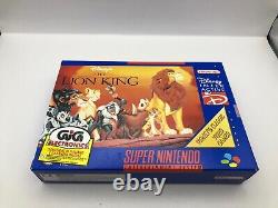 The Lion King Super Nintendo Snes WithManual Rare Blue Classic PAL 1997 #0356