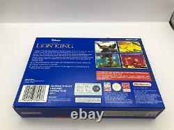 The Lion King Super Nintendo Snes WithManual Rare Blue Classic PAL 1997 #0356