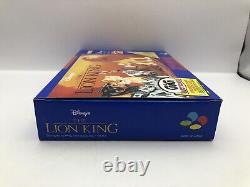 The Lion King Super Nintendo Snes WithManual Rare Blue Classic PAL 1997 #0356