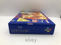 The Lion King Super Nintendo Snes WithManual Rare Blue Classic PAL 1997 #0356