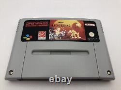 The Lion King Super Nintendo Snes WithManual Rare Blue Classic PAL 1997 #0356