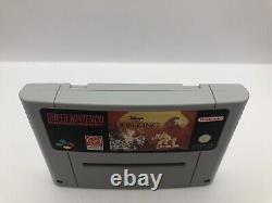 The Lion King Super Nintendo Snes WithManual Rare Blue Classic PAL 1997 #0356