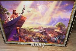 The Lion King Thomas Kinkade (24x36 Canvas) Disney Classic 29x41 Frame ($1245)