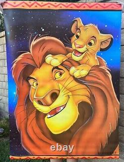 The Lion King Vintage 2-Sided Vinyl Banner Disney 1995