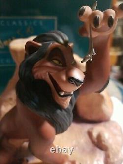 The Lion King WDCC Life's Not Fair Is It Scar Figurine COA Box Disney Villains
