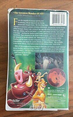 The Lion King Walt Disney Masterpiece Collection 1995 VHS