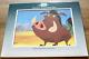 The Lion King's Timon And Pumbaa Disney Television Production Animation Cel Rare