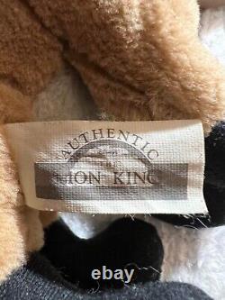 The lion king plush toys mattel 1994 set of 5 chracters RARE Vintage