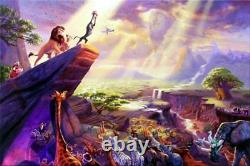 Thomas Kinkade The Lion King 12x18 Artist Proof Framed Limited Disney Canvas