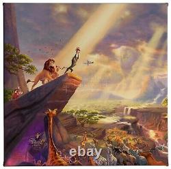 Thomas Kinkade The Lion King 14x14 Gallery Wrapped Canvas With COA