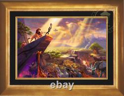 Thomas Kinkade The Lion King 18x27 Publisher Proof Framed Limited Disney Canvas