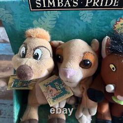 Timon Pumba Plush (The Lion King II Simba's Pride) Disney 1998 Bean Bag SET NEW