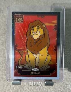 Topps Disney Chrome 2024 Mufasa /10 Lion King 30th Anniversary LK-3 Black Wave