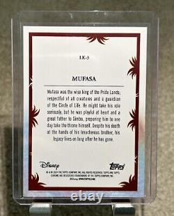 Topps Disney Chrome 2024 Mufasa /10 Lion King 30th Anniversary LK-3 Black Wave