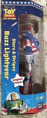 Toy Story DISNEY PIXAR Stars & Stripes BUZZ LIGHTYEAR Thinkway Toys 1995 New