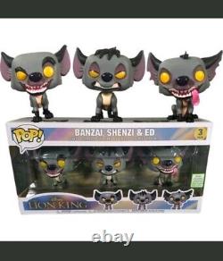 UK Funko 70 POP! 26AUG Lion King HYENAS 3 PACK -ECCC SPRING Banzai Shenzi N06