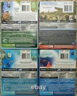 Up 4K +Finding Nemo 4K +Finding Dory 4K +Lion King 4K+Blu-ray (4x STEELBOOKS)