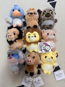 Urupocha Chan Lion King Disney Store Japan Plush Set of 9 Simba Nala Mufasa