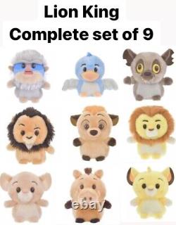 Urupocha Chan Lion King Disney Store Japan Plush Set of 9 Simba Nala Mufasa