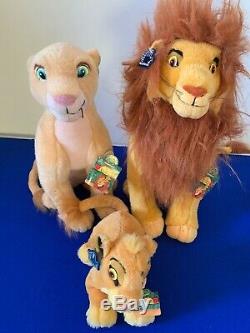 VINTAGE Disney Applause The Lion King Simba FAMILY Plush Stuffed Animals