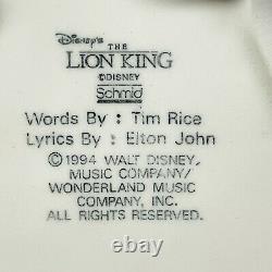 VINTAGE Disney PUMBAA & TIMON Musical Cookie Jar Hakuna Matata The Lion King