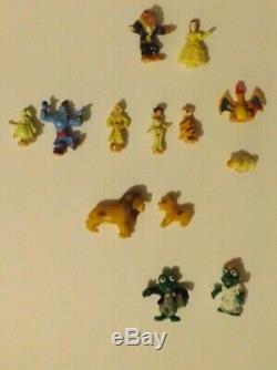 VINTAGE POLLY POCKET Figures JOB JOT X 36 Disney Aladdin Lion King Pokemon More