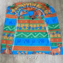 VTG 1994 DISNEY LION KING SIMBAS PRIDE 2 HUGE SHEET 7 PC SET With COMFORTER SKIRT