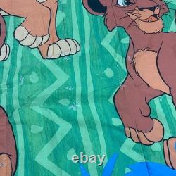 VTG 1994 DISNEY LION KING SIMBAS PRIDE 2 HUGE SHEET 7 PC SET With COMFORTER SKIRT