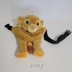 VTG 90s Disney Lion King Simba Cub Plush Children's Fanny Pack Belt Bag RARE