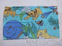VTG 90s Disney Lion King Simba Duvet Cover Fabric Sheets Bedding Tropical RARE