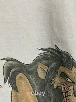 VTG 90s Disney The Lion King Embroidered Logo Movie Promo Graphic Shirt 2XL XXL