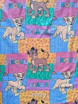 VTG Disney Lion King Kovu Kiara Duvet Cover Sheets Simba Fabric Fairy Kei Kawaii