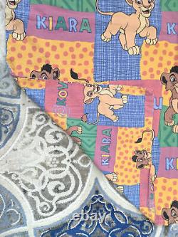 VTG Disney Simbas Pride Kovu Kiara Lion King Duvet Cover Sheets Fabric Cotton