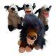 Vtg Disney Store Scar & Hyenas Ed Banzai Shenzi Beanie Plush Lion King