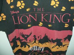 VTG The Lion King All Over Print Single Stitch T Shirt 90s Disney Jerry Leigh