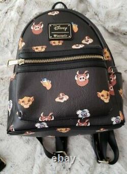 Very Rare Loungefly Disney Lion King Faces Mini Backpack